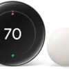Google Nest Learning Thermostat (4th Gen, 2024) with Nest Temperature Sensor