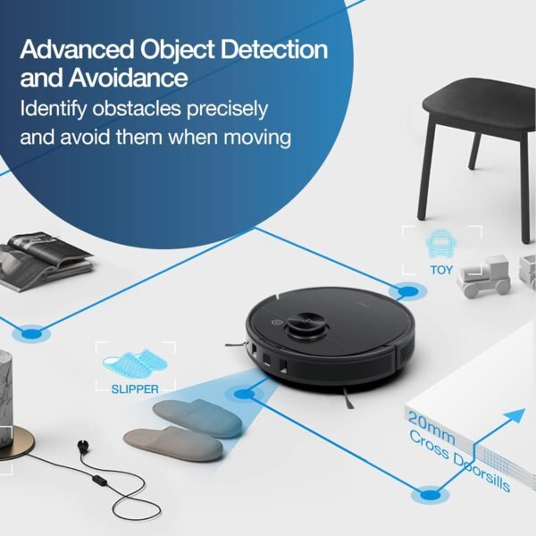 ECOVACS Deebot N8 Pro Robot Vacuum and Mop, Self Empty Station Compatible - Image 4