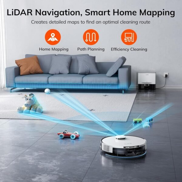 ILIFE A30 Pro Robot Vacuum and Mop, Self Emptying Station for 60 Days - Image 5